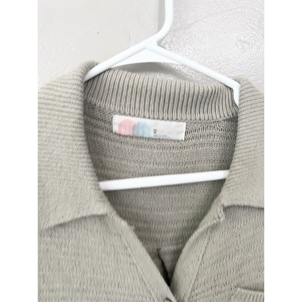 Free people beach cream oversized button up cardigan Sweater size medium Top - Picture 4 of 9